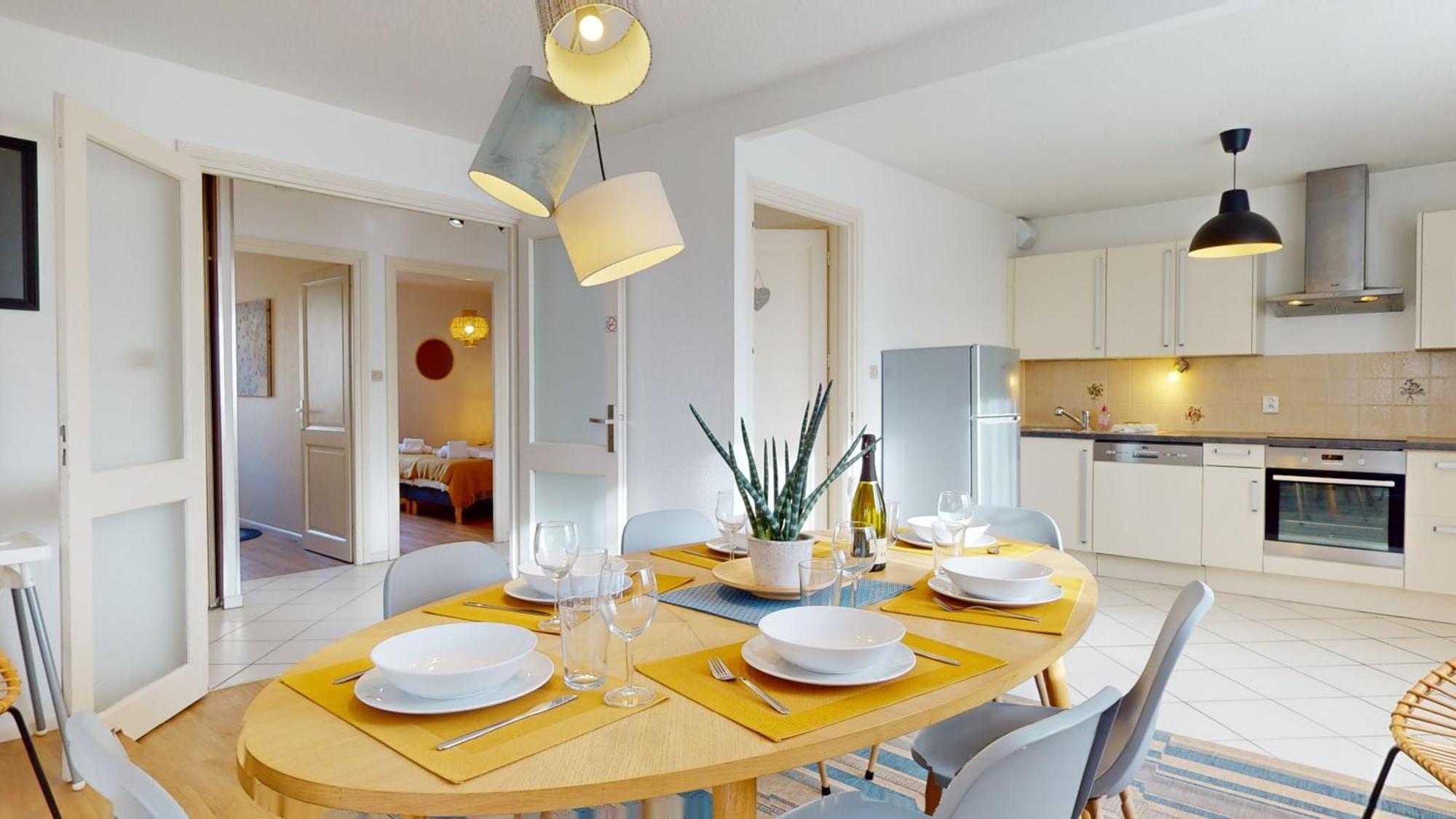 Elegance, Appartement 6 Pers 1 Parking Колмар Екстериор снимка