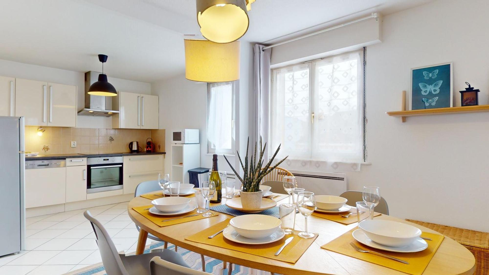 Elegance, Appartement 6 Pers 1 Parking Колмар Екстериор снимка